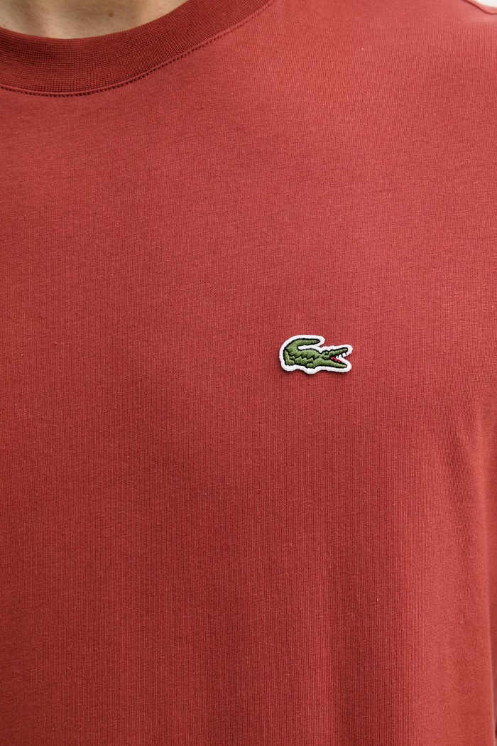 Lacoste osnovna kratka majica moška bombažna TH7318 oranžna