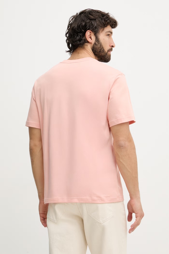 Oblečení Lacoste basic tričko bavlněné pánské TH7318 růžová
