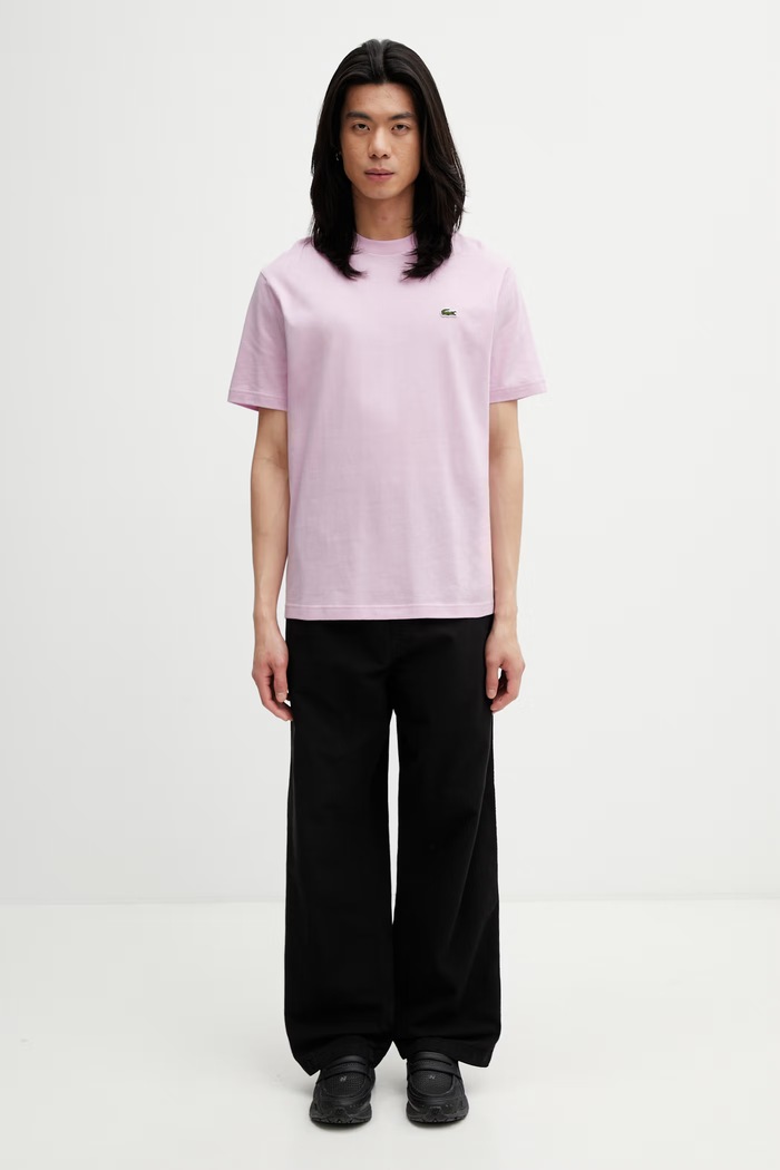 Lacoste basic T-shirt cotton Men's TH7318 violet