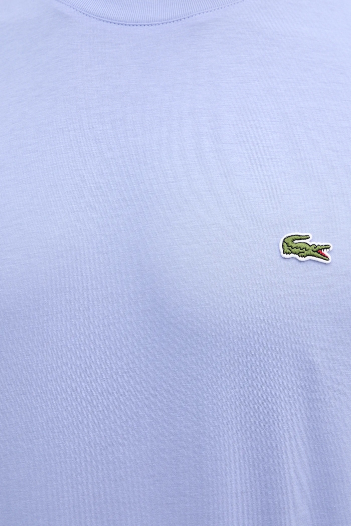 Lacoste футболка basic мужская хлопковая TH7318 фиолетовой