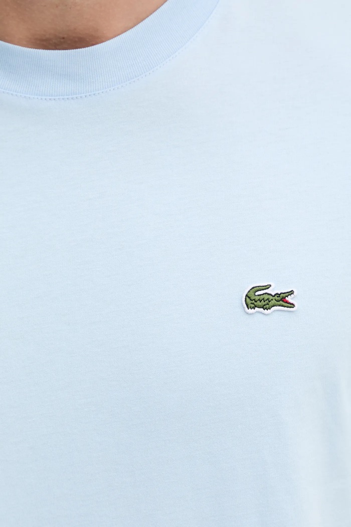 Lacoste T-shirt basic męski bawełniany TH7318 niebieski