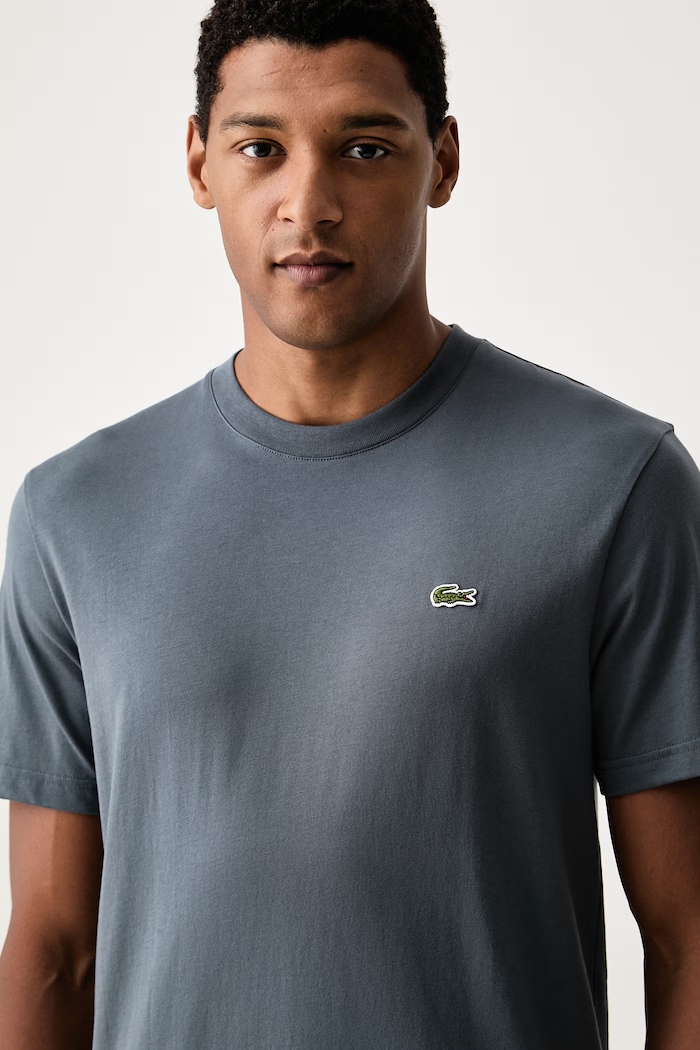Lacoste basic tričko pánské bavlněné modrá TH7318