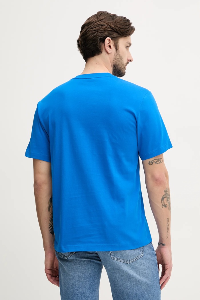 Oblečenie Lacoste basic tričko pánske bavlnené TH7318 modrá
