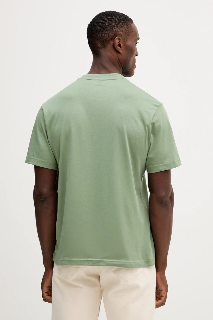 Odzież Lacoste T-shirt basic męski bawełniany TH7318 zielony