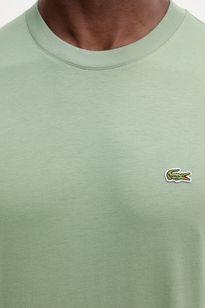 Lacoste T-shirt basic męski bawełniany TH7318 zielony