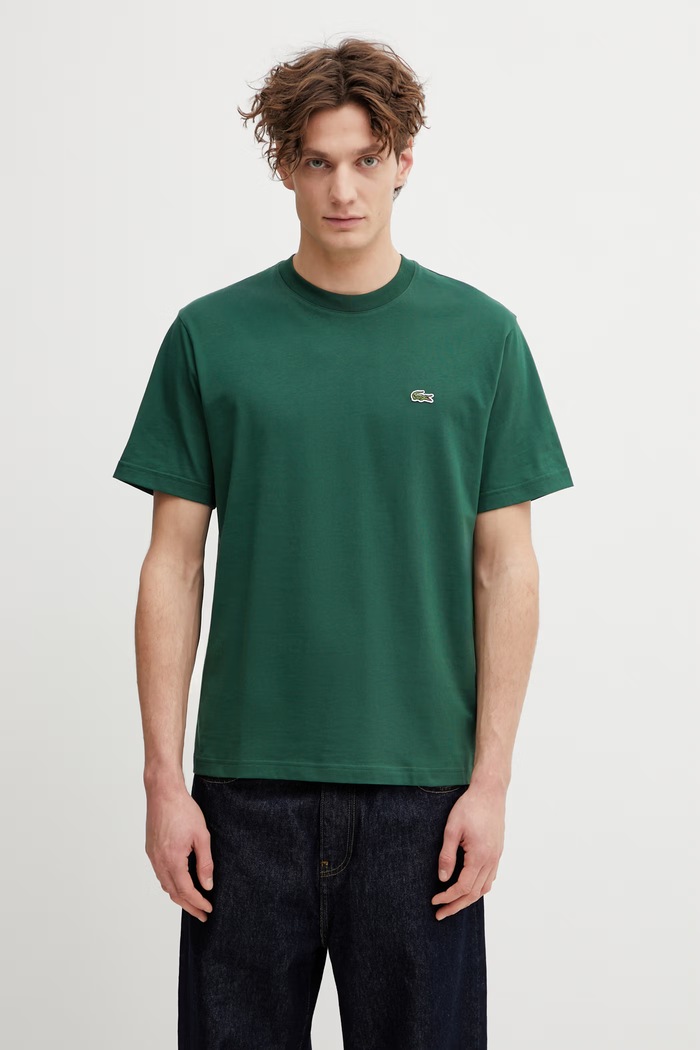 Lacoste Basic T-shirt cotton men's regular green TH7318