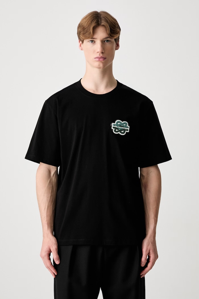 Filling Pieces T-shirt Gowtu bawełniany 74433921861 czarny SS25