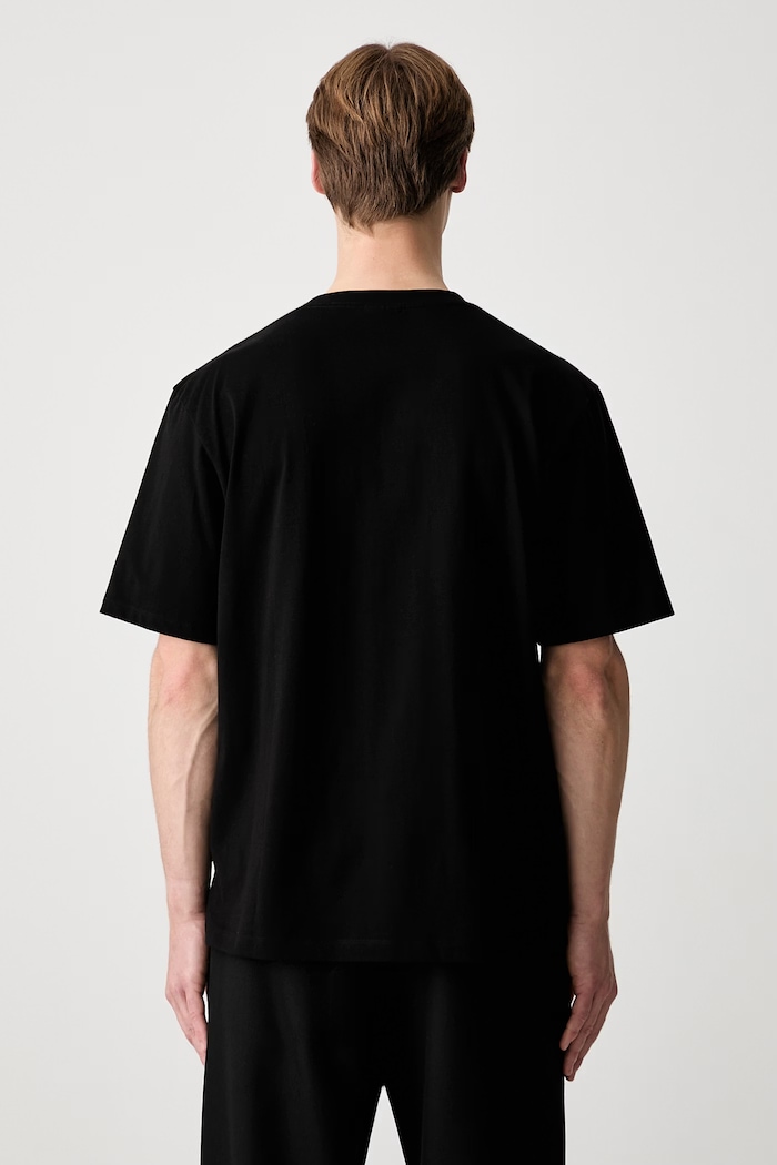 Filling Pieces T-shirt Gowtu in cotone nero 74433921861