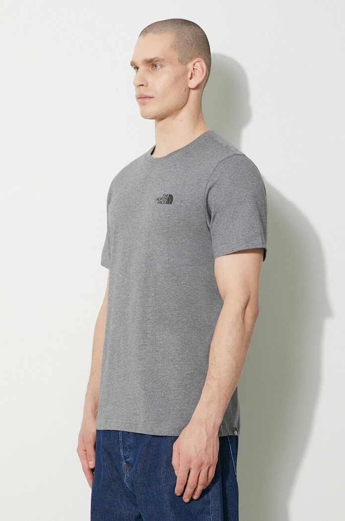 The North Face t-shirt M S/S Simple Dome Tee gray NF0A87NGDYY1