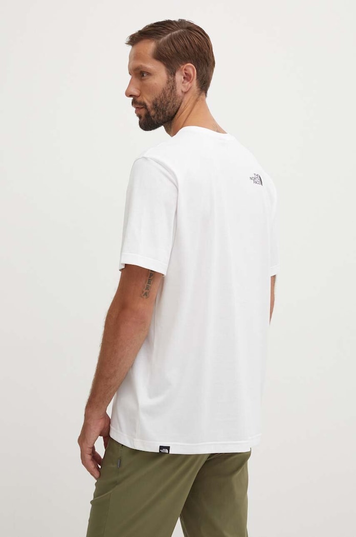 Odzież The North Face t-shirt M S/S Simple Dome Tee NF0A87NGFN41 biały