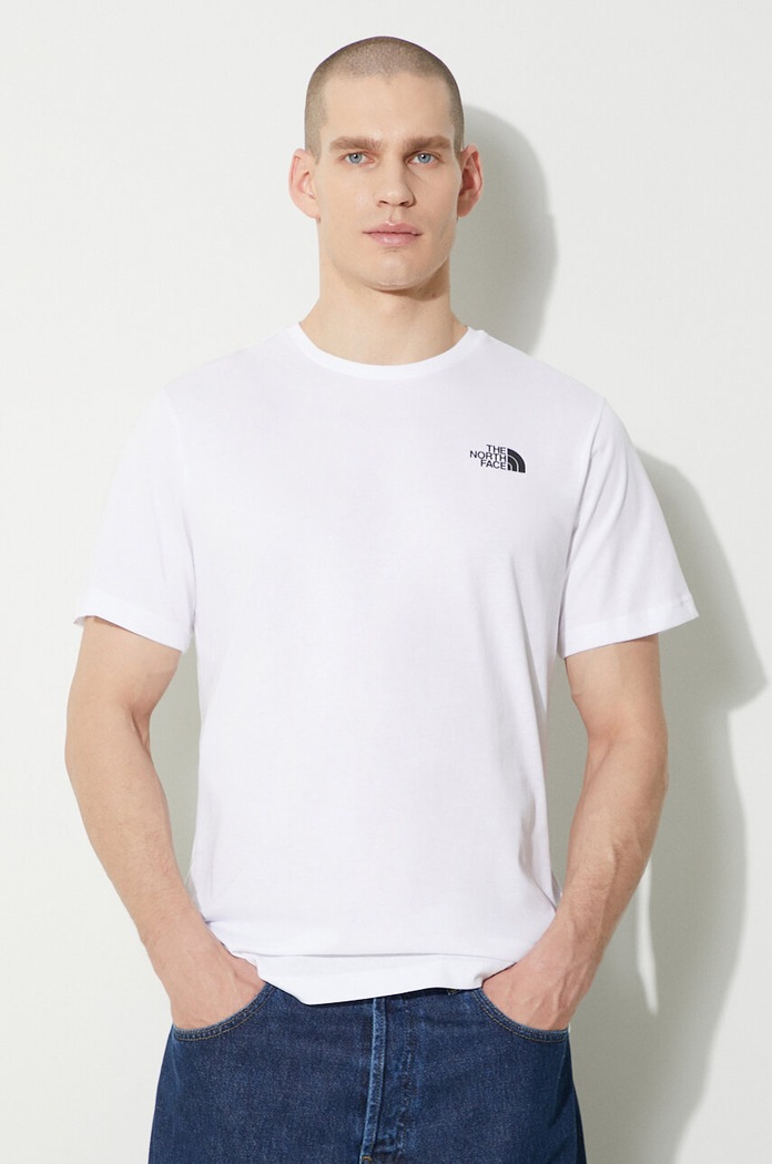 Abbigliamento The North Face t-shirt in cotone M S/S Redbox Tee NF0A87NPFN41 bianco