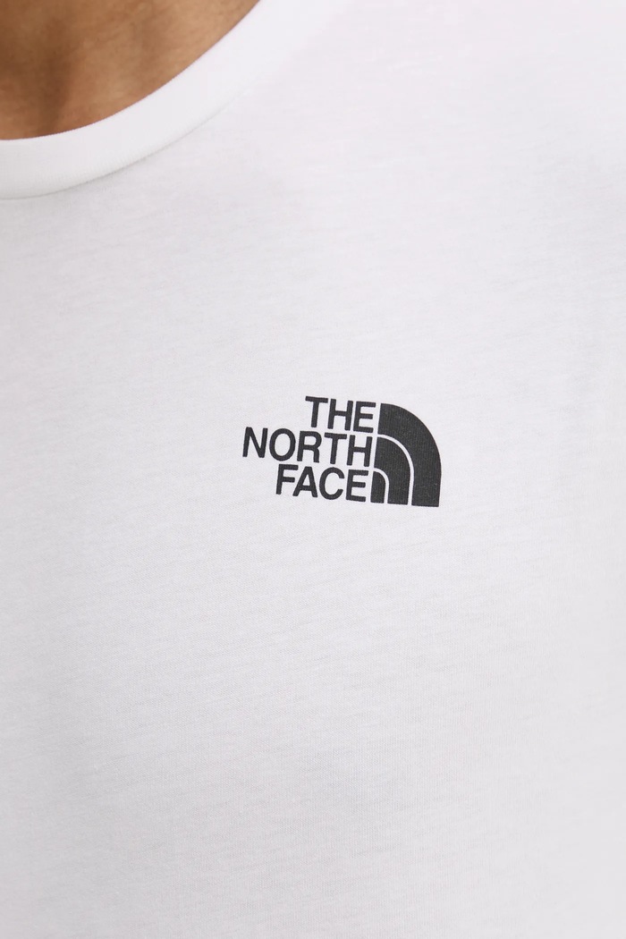Bavlnené tričko The North Face M S/S Redbox Tee NF0A87NPFN41 biela