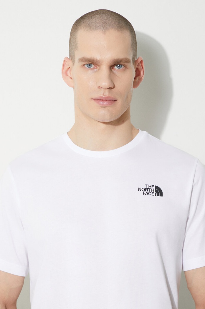The North Face t-shirt in cotone M S/S Redbox Tee NF0A87NPFN41 bianco