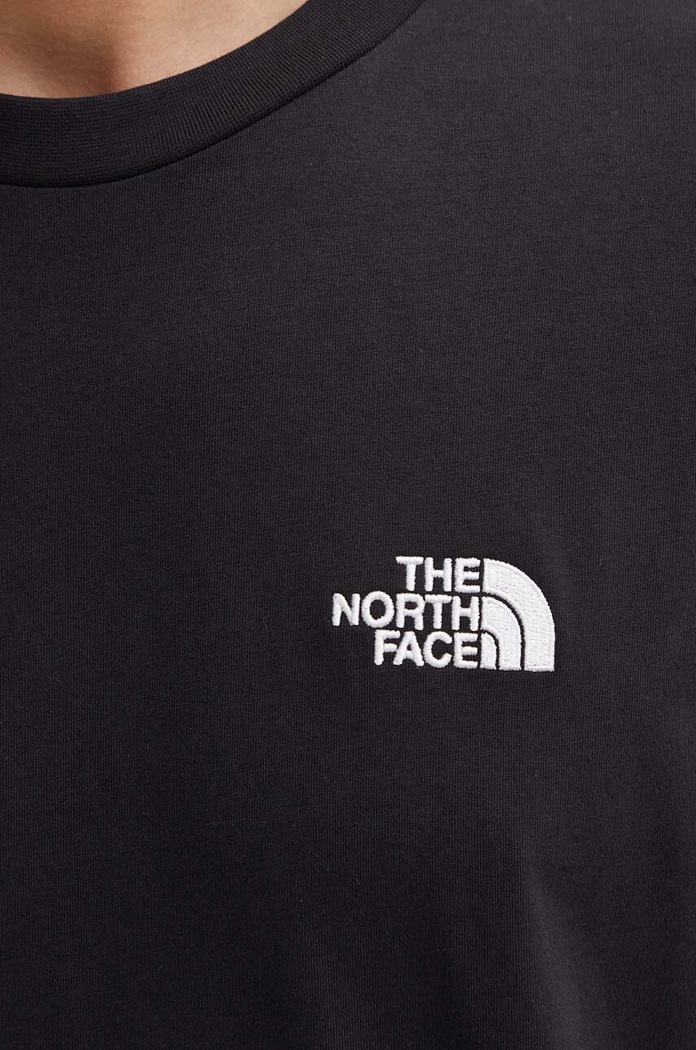 Памучна тениска The North Face M S/S Essential Oversize Tee NF0A87NRJK31 черен
