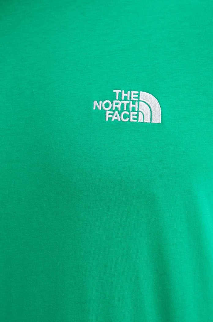 Bombažna kratka majica The North Face Essential NF0A87NRPO81 zelena