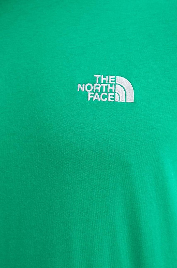 Bombažna kratka majica The North Face Essential NF0A87NRPO81 zelena