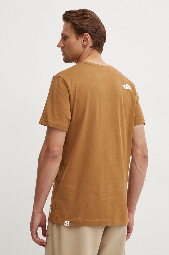 Oblečení Bavlněné tričko The North Face M Berkeley California Pocket S/S Tee NF0A87U21731 hnědá