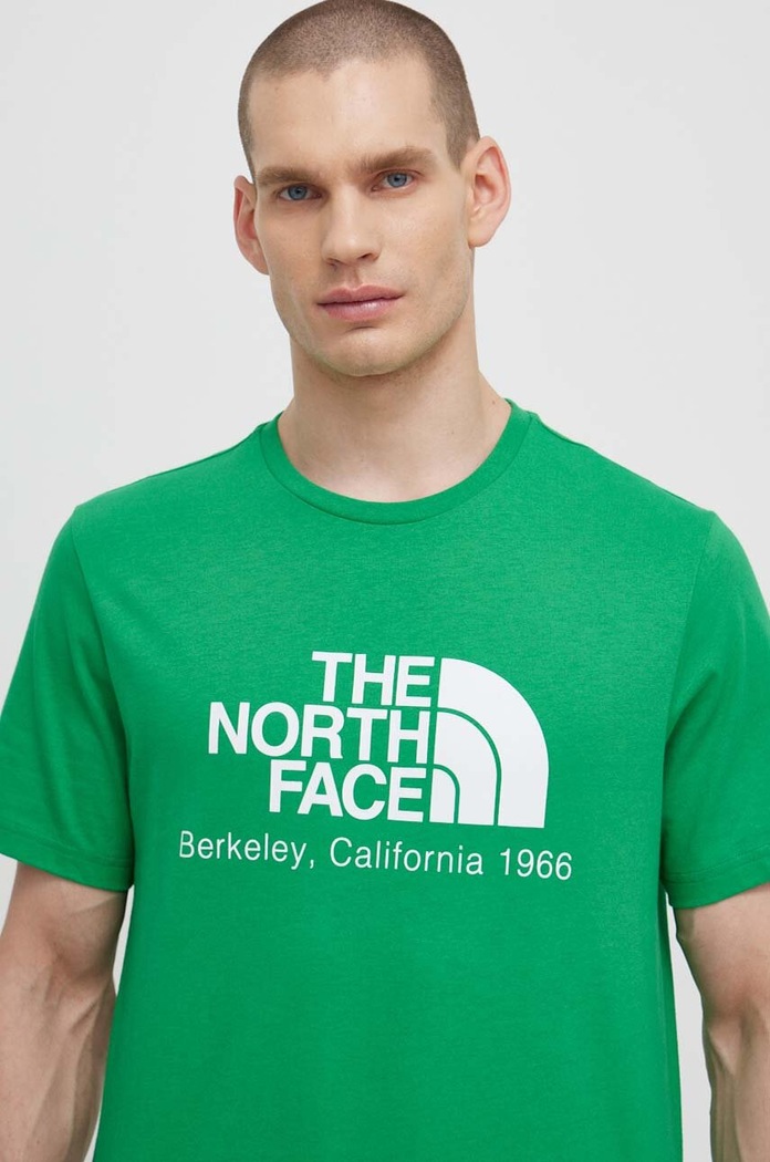 Pamučna majica The North Face M Berkeley California S/S Tee pamuk zelena NF0A87U5PO81