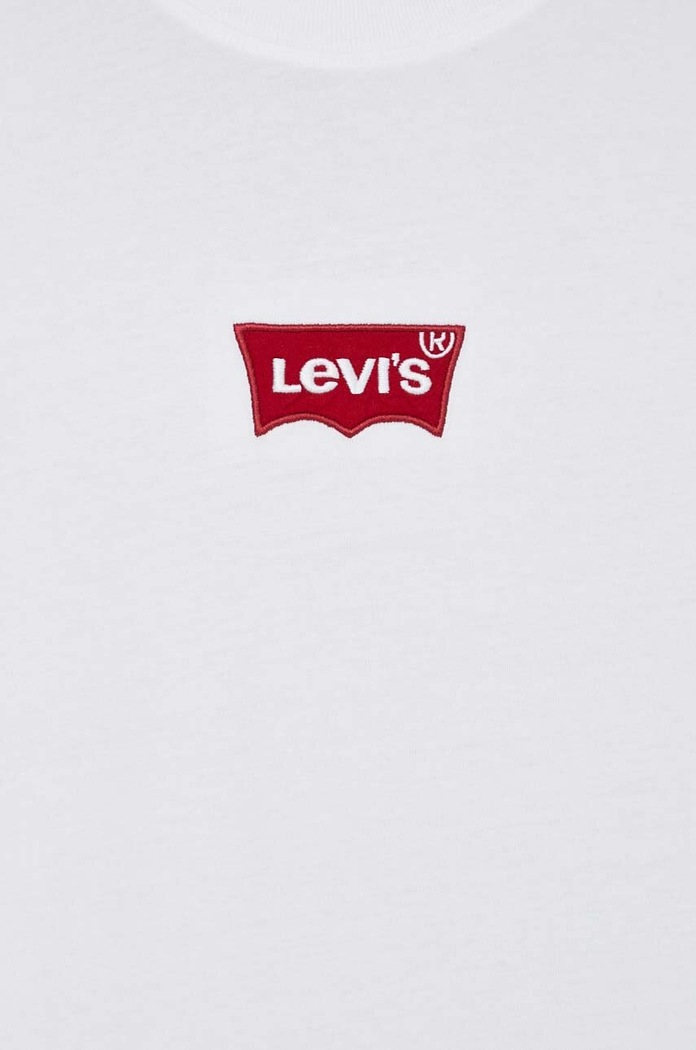 Bavlnené tričko Levi's 0008C biela