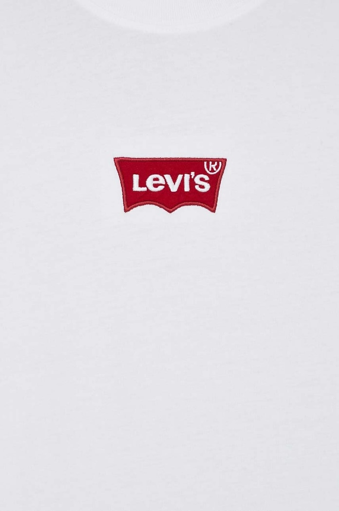 Bavlnené tričko Levi's 0008C biela