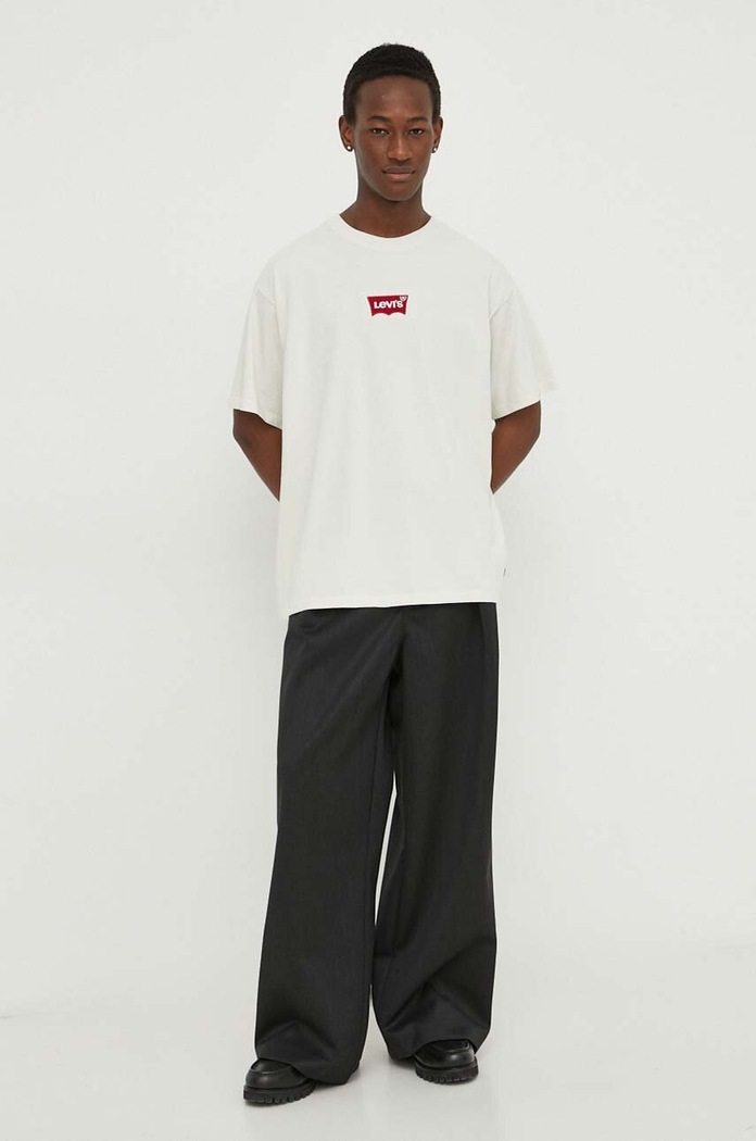 Levi's tricou din bumbac imprimeu verde 0008C