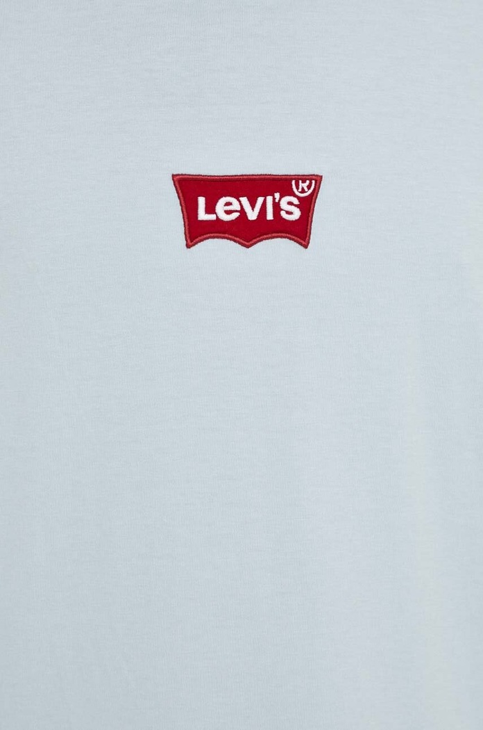 Bavlnené tričko Levi's 0008C modrá