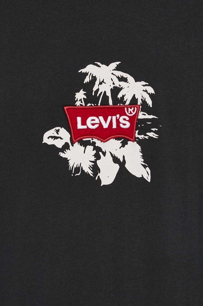 Bavlnené tričko Levi's 0008C čierna