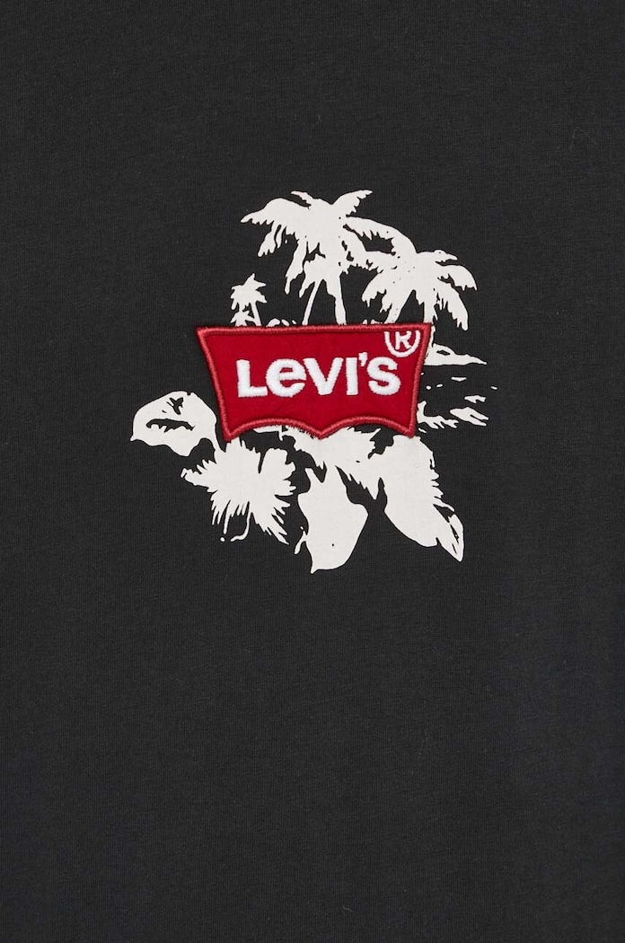 Bavlnené tričko Levi's 0008C čierna