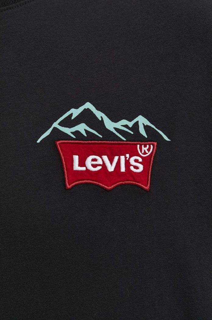Bavlněné tričko Levi's 0008C černá