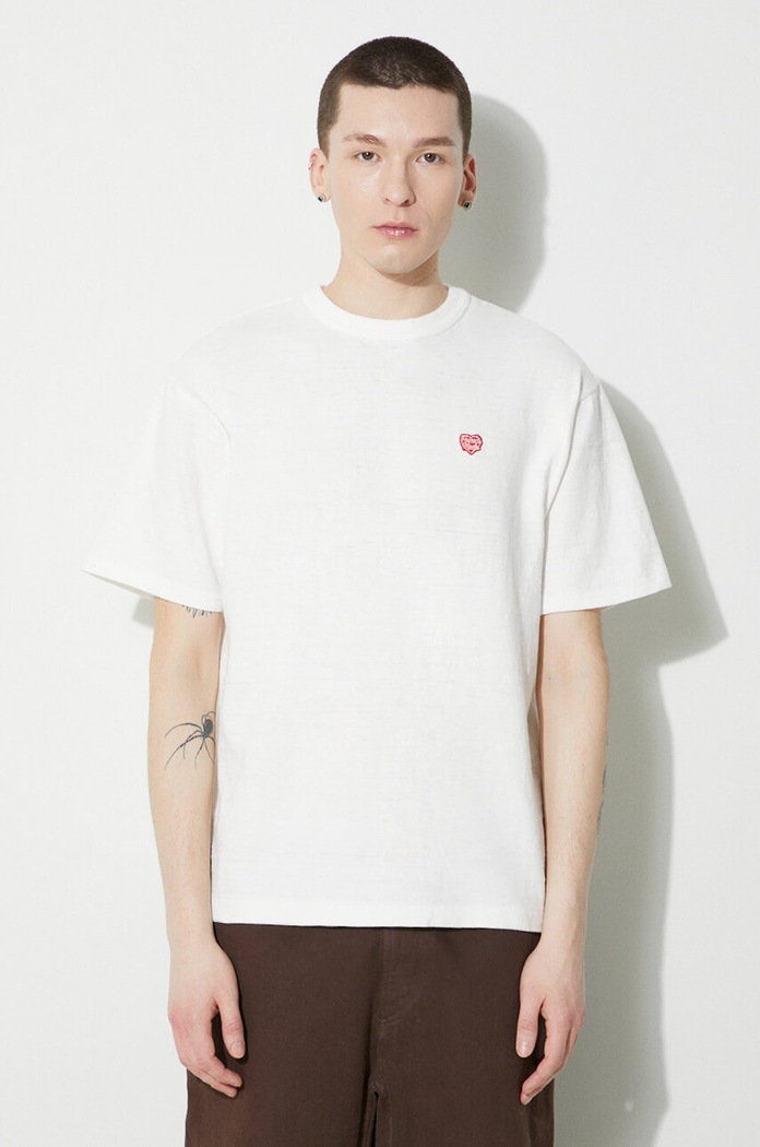 Clothing Human Made cotton t-shirt Heart Badge HM27CS002 white