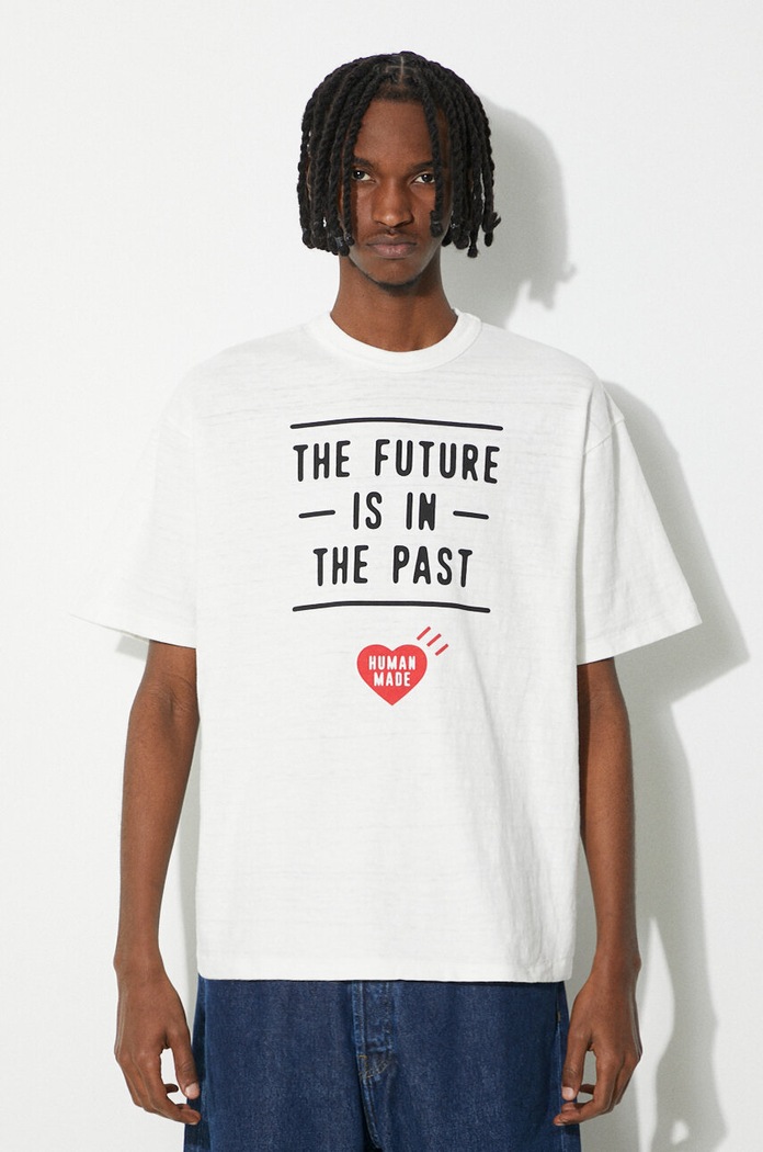 Human Made t-shirt bawełniany Graphic nadruk biały HM27TE003