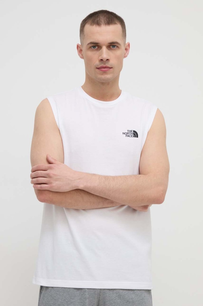 The North Face t-shirt regular biały NF0A87R3FN41