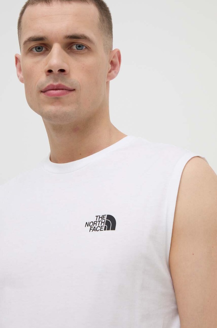 The North Face t-shirt biały NF0A87R3FN41