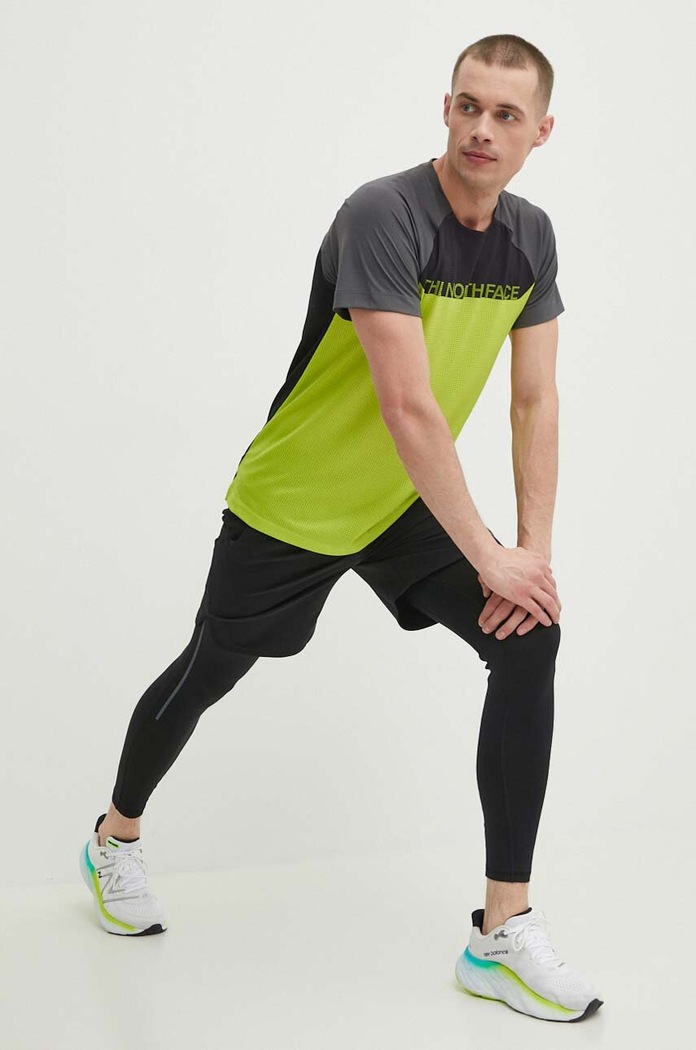 The North Face t-shirt sportowy NF0A87TYWIP1 zielony SS24