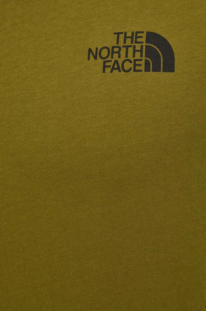 The North Face t-shirt bawełniany NF0A87NUPIB1 zielony