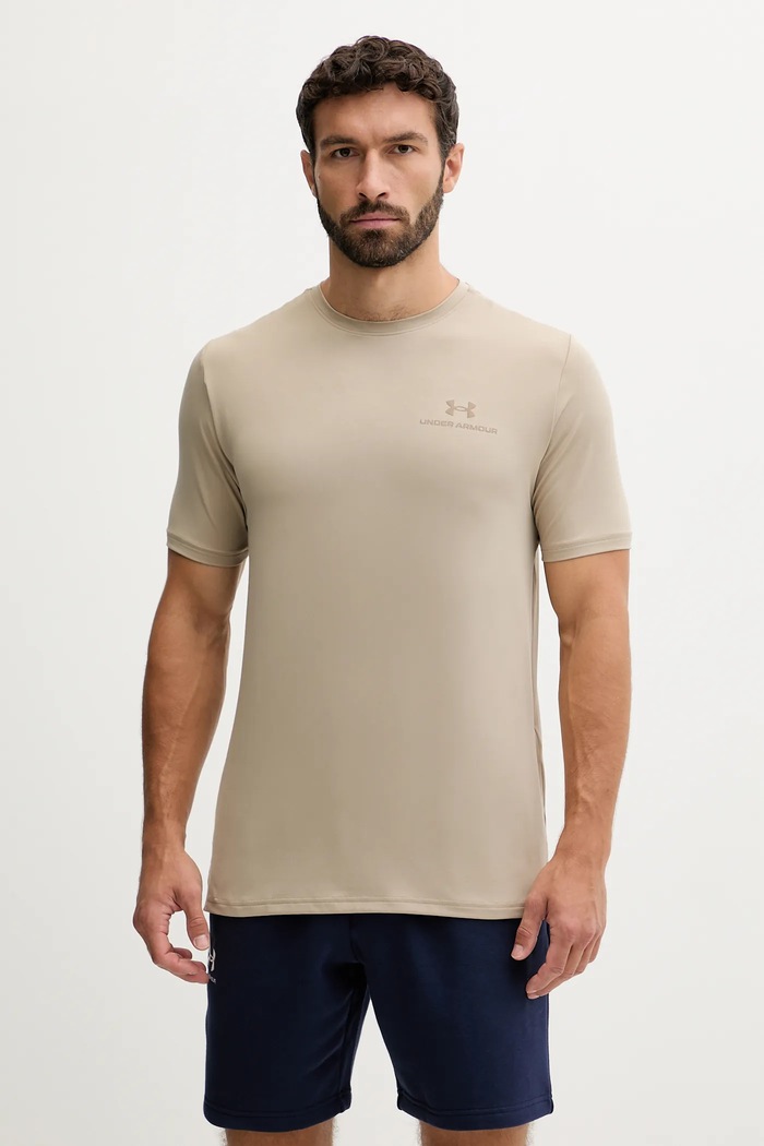 Under Armour majica za trening muška Rush Energy s elastinom zelena 1383973
