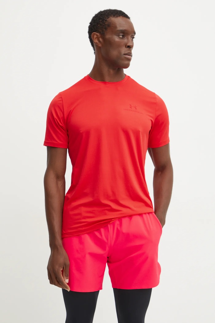 Under Armour trening kratka majica moška Rush Energy Z elastanom rdeča 1383973