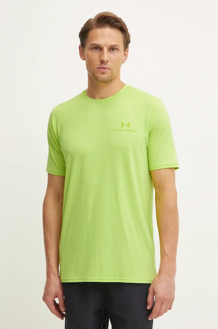 Under Armour тениска за трениране мъжка Rush Energy свободна зелен 1383973