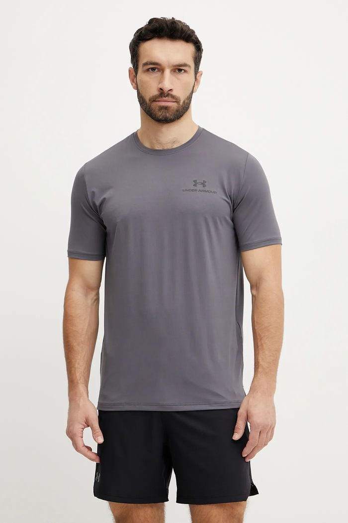 Under Armour tricou de antrenament bărbătesc Rush Energy uni gri 1383973