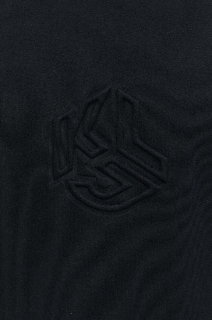 Бавовняна футболка Karl Lagerfeld Jeans 241D1705 чорний