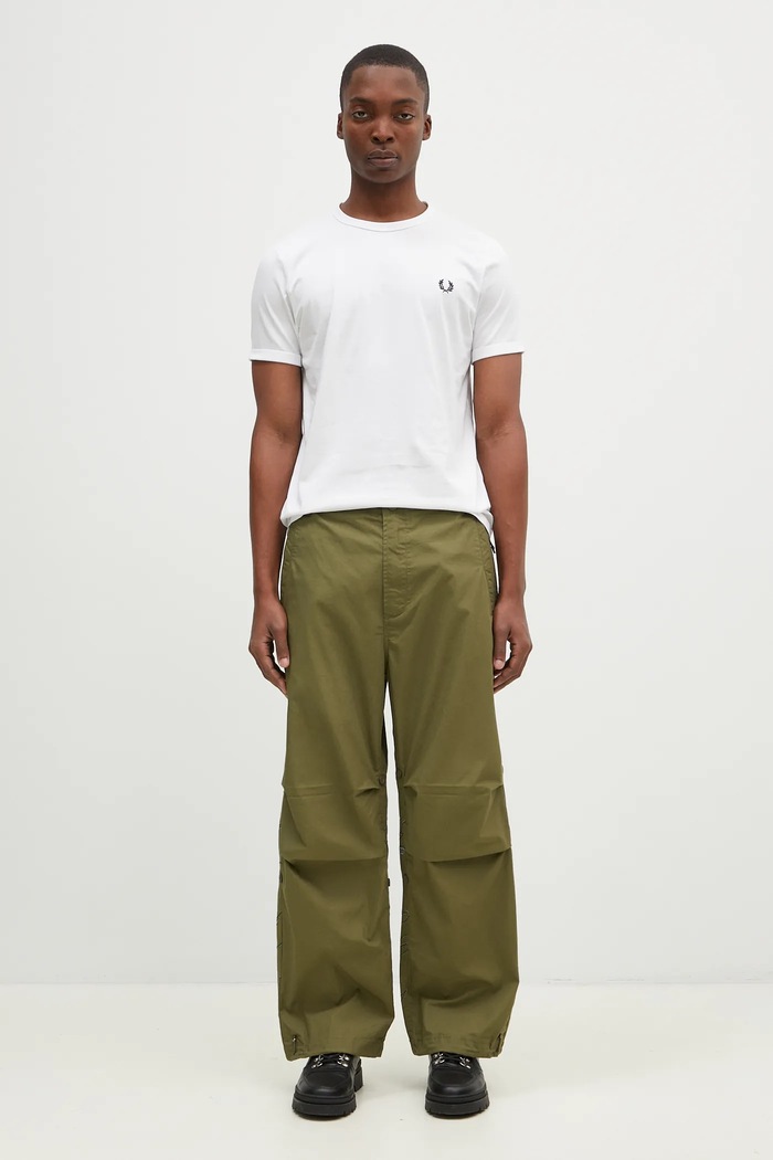 Fred Perry cotton t-shirt Ringer T-Shirt M3519.100 white