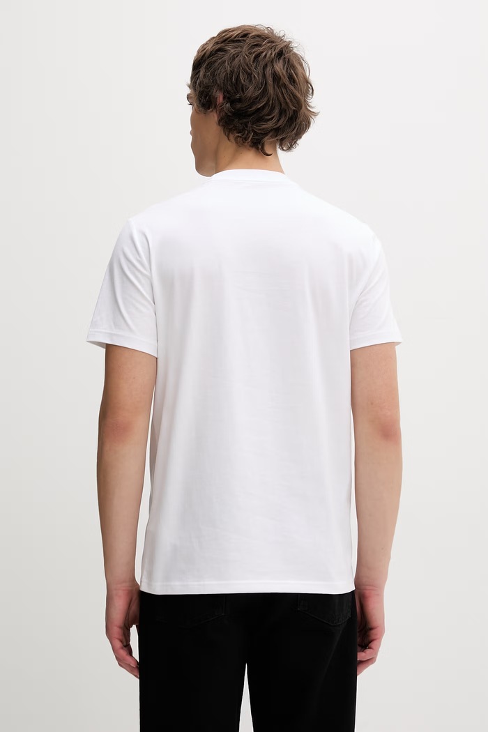 Oblačila Bombažna kratka majica Fred Perry M4580.100 bela
