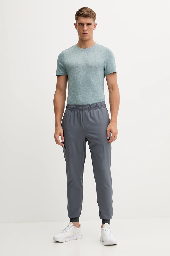 Under Armour t-shirt do biegania Seamless Stride 1375692 turkusowy AW25