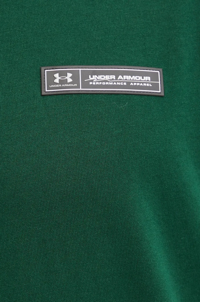 Under Armour osnovna kratka majica moška z bombažem HW ARMOUR LABEL 1382831 zelena
