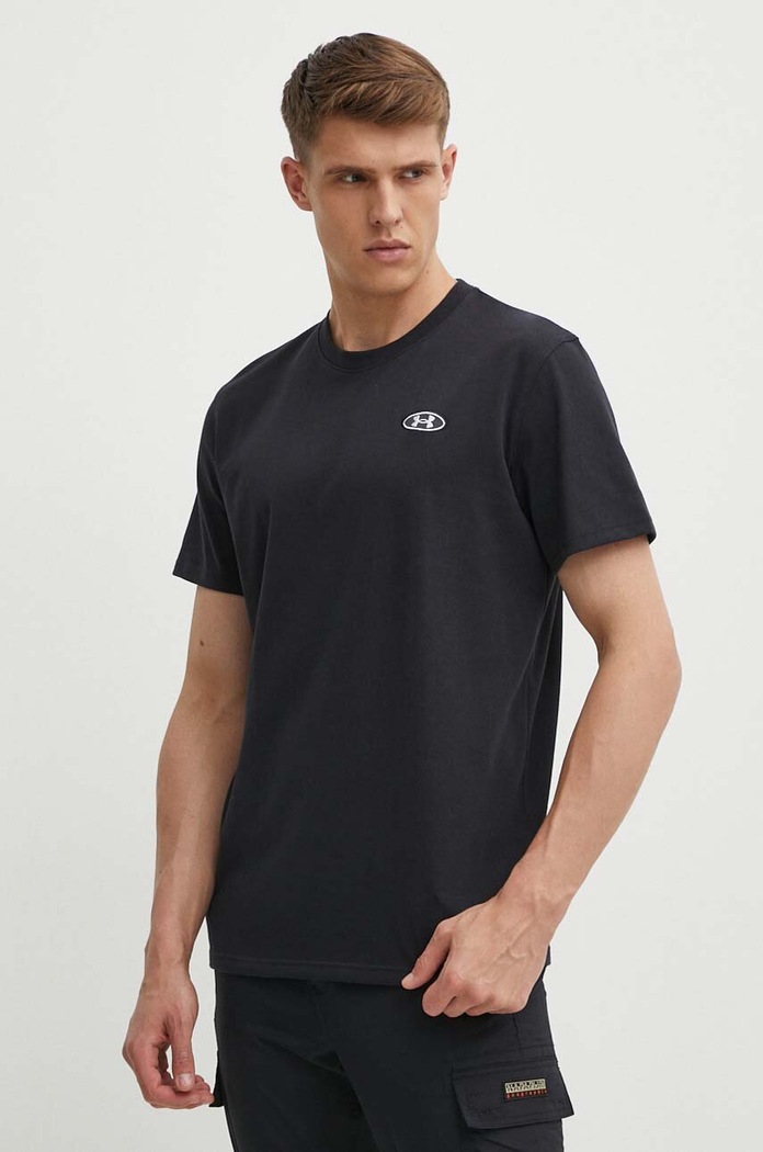 Under Armour tricou uni negru 1382902