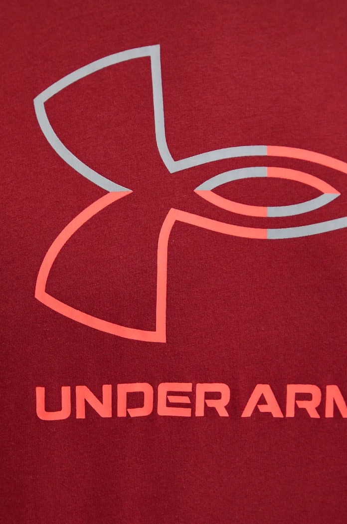 Tričko Under Armour 1382915 burgundské