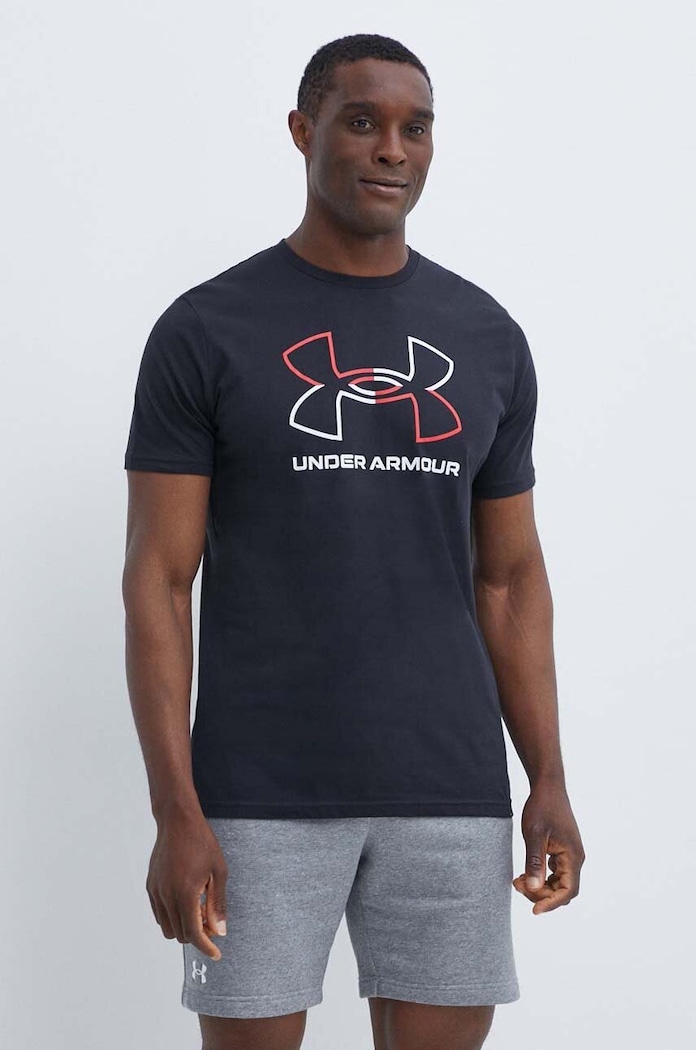 Тениска Under Armour надпис черен 1382915