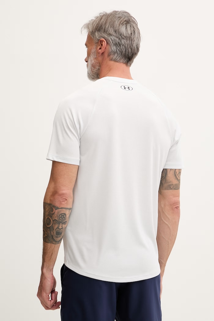Oblečenie Under Armour tréningové tričko pánske Tech Textured 1382796 sivá