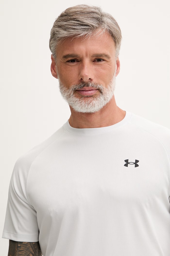 Under Armour tréningové tričko pánske Tech Textured sivá 1382796