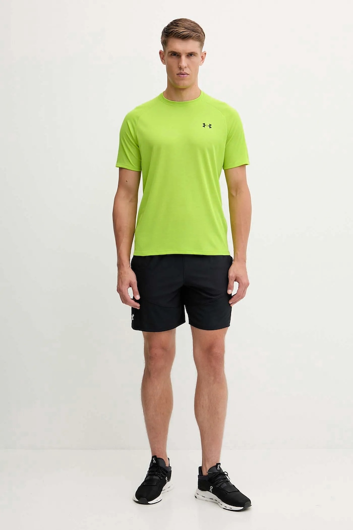 Under Armour tricou de antrenament bărbătesc Tech Textured 1382796 verde SS26